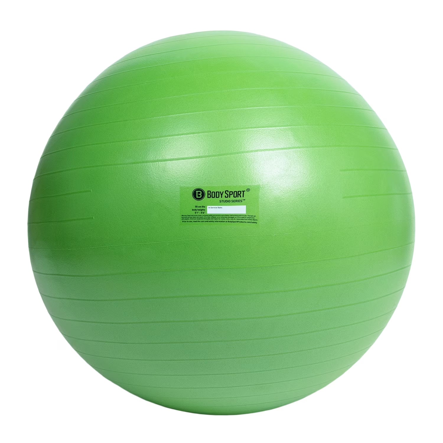 Green Fitness Ball (55 Cm), Pump & Exercise Guide Included